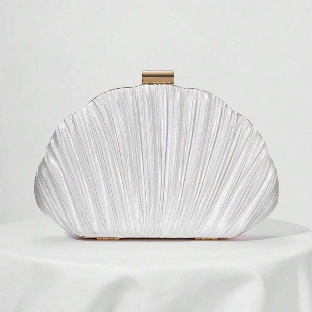 Elegant Silver Clutch Bag
